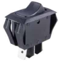 54-063 SPDT 16A 3/4HP On-Off-On Miniature Snap-in Nylon Rocker Switch