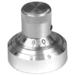 505-0003 KILO 461 10 Turn Clear Vernier Dial 1/4 inch Shaft