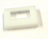 AML52-N10W White Rectangular Button for AML 32 Series