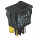 54-076 DPST 8A On-Off Miniature Snap-in Switch
