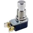 54-069 SPST 6A On-Off Solder Lug / Screw Terminal Pushbutton Switch