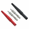 6383-02 Isolated Banana Plug with Two Terminals Red