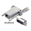 AD-15MT6-G1D Gray DB15/M To DEC 6c 1pc Hood