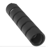 T100F-C0 1in x 100ft Black Polyethylene Spiral Wrap