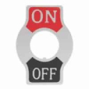 54-900 On-Off Legend Indicator Plate for Toggle Switches