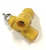 899-107 All Insulated Tin Plated Brass Binding Post Yellow