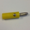204-107 Insulated Banana Plug with Side Screw Yellow